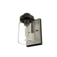 thumbnail image 7 of Hunter Devon Park with Clear Glass Bathroom Vanity Wall Light Fixture, 7 of 8