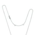 thumbnail image 4 of Round Cut Lab Created White Sapphire & Diamond Heart Dancing Pendant Necklace in 14K Gold & Sterling Silver, 4 of 7