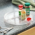 thumbnail image 1 of iDesign 2-Piece 11" Clear Turntable Lazy Susan Organizers, 1 of 10