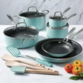 thumbnail interactive-video image 1 of Martha Stewart 14-Piece Nonstick Aluminum Cookware Set (Assorted Colors), 1 of 15