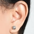 thumbnail image 4 of 0.95 CT. T.W. Round Cut Diamond Stud Earrings in 14K Gold, 4 of 7
