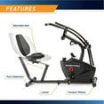 thumbnail image 7 of Marcy Dual Action Cross Training Recumbent Exercise Bike, 7 of 10