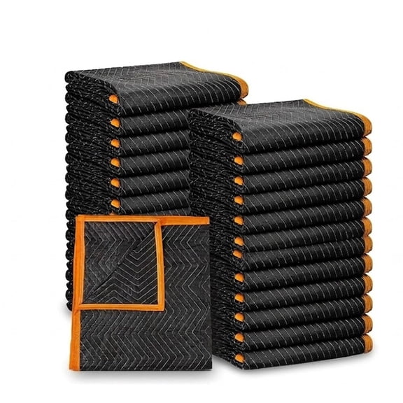 Simpli-Magic Professional Moving Blankets, 72" x 80", 24-Pack — Premium Padded Furniture Pads for Moving & Storage