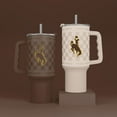 thumbnail image 2 of Logo Brands Wyoming Cowboys 40 oz. Stainless Steel Tumbler Set, 2 of 6