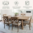 thumbnail image 2 of details by Becki Owens Ren 7-Piece Expandable Dining Set, 2 of 12