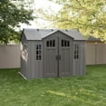 thumbnail image 1 of Lifetime 10' x 8' Outdoor Storage Shed, Gray, 1 of 12