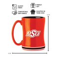 thumbnail image 2 of Logo Brands Oklahoma State Cowboys 14oz Relief Mug Set, 2 of 4