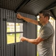 thumbnail image 10 of Lifetime 20' x 8' Dual Entry Outdoor Storage Shed, Gray, 10 of 12