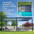 thumbnail image 2 of Backyard Discovery Louvered Pergola, Choose Size, 2 of 23