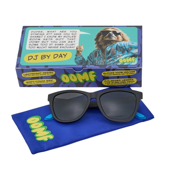 OOMF DJ by Day Men's Square Sunglasses