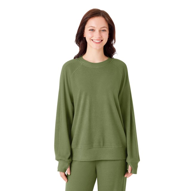 Member's Mark Women's Waffle Crewneck