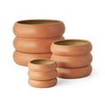 thumbnail image 2 of Member's Mark Bubble Ceramic Planter & Saucer, Set of 3, 2 of 2