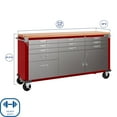 thumbnail image 2 of Seville Classics UltraHD 11 Drawer Rolling Workbench, 77" W x 20" D x 37.5" H, 2 of 18