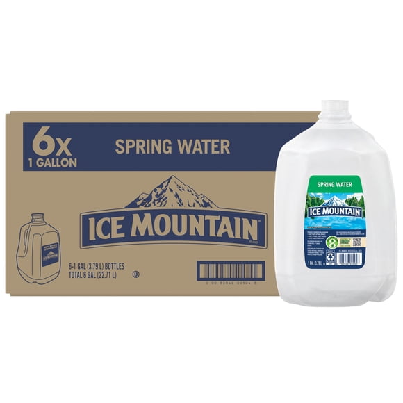 Ice Mountain 100% Natural Spring Water 1 gal., 6 pk.