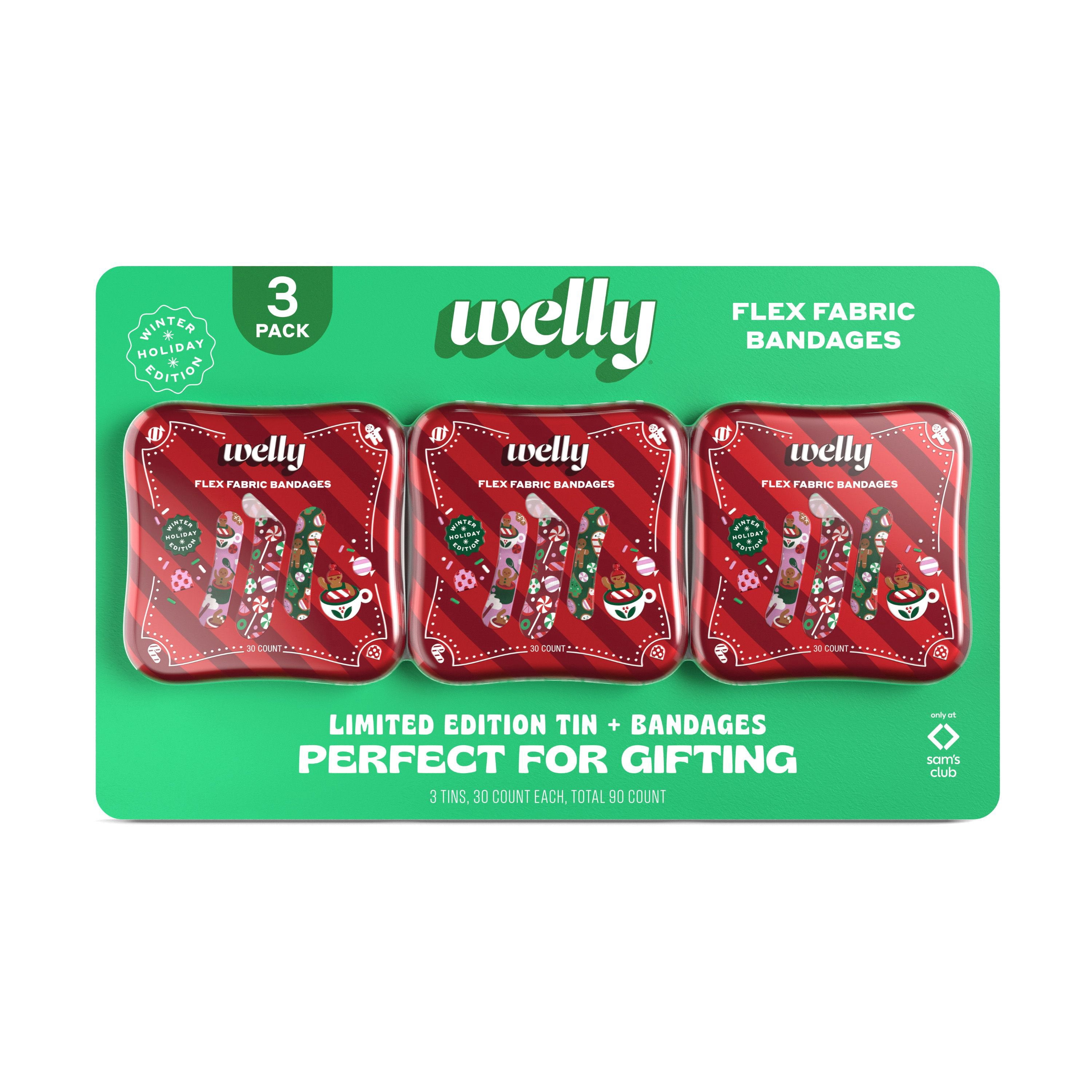 Welly Welly Assorted Holiday Bandage Tin, 30ct, 3 pk - Samsclub.com