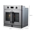 thumbnail image 2 of FORNO Asti 30-Inch French Door Electric Wall Oven, 2 of 10