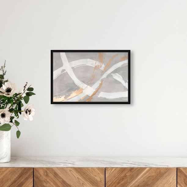 Spirals in Silver Minimal Canvas Print by Oliver Gal Prints