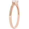 thumbnail image 3 of Baguette Cut Gemstone and 0.10 CT. T.W. Diamond Ring in 14K Gold, 3 of 6