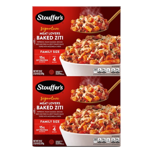Stouffer's Signature Meat Lovers Baked Ziti, 31 oz., 2 pk