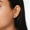 thumbnail image 6 of Lab Created Diamond Flower Earrings in 14K Gold, 1.00 C.T.T.W., 6 of 6