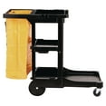 thumbnail image 5 of Rubbermaid Cleaning Cart with Zippered Bag, Black 4 Shelves, 5 of 10