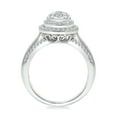 thumbnail image 3 of 0.95 CT. T.W. Pear Shaped Halo Cluster Diamond Ring in 14K Gold, 3 of 4