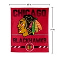 thumbnail image 7 of Logo Brands Chicago Blackhawks 60"x70" Super Plush Blanket, 7 of 7