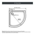 thumbnail image 11 of Breeze 36” x 36” x 77” Corner Shower Kit with Clear Glass, Walls, Base and Hardware, 11 of 20