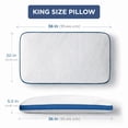 thumbnail image 5 of Imaginarium Luxury Resort BIG Memory King Foam Pillow with Cooling Cover, 5 of 8