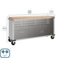thumbnail image 3 of Seville Classics UltraHD 11 Drawer Rolling Workbench, 77" W x 20" D x 37.5" H, 3 of 21
