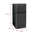 thumbnail image 3 of Frigidaire Compact Fridge/Freezer Combo, 4.5 cu. ft. Capacity, Black Stainless Steel, 3 of 8