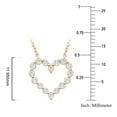 thumbnail image 3 of 0.23 CT. T.W. Round Cut Heart Shaped Diamond Pendant Necklace in 14K Gold, 3 of 6