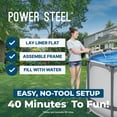thumbnail image 3 of Bestway Power Steel 14’ x 42” Round Above Ground Pool Set, 3 of 15