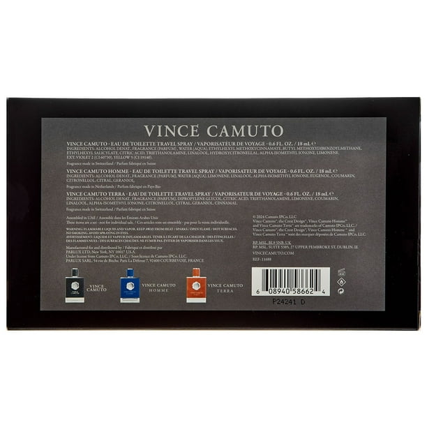 Vince Camuto Eau de Toilette Travel Spray, 3 Piece Gift Set