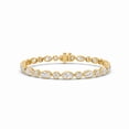 thumbnail image 1 of Lab Created Diamond 6.96 CT. T.W. Round & Marquise Bracelet in 14K Gold, 1 of 7