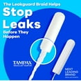 thumbnail image 4 of Tampax Pearl Tampons Trio Pack, Unscented, Regular, Super & Super Plus, 86 ct., 4 of 8