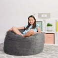 thumbnail image 5 of Comfy Sacks Kids 3’ Memory Foam Bean Bag Chair, Choose Color, 5 of 6