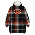 thumbnail image 1 of Pegasus Sports Cincinnati Bengals Wearable Sherpa Throw, 1 of 6
