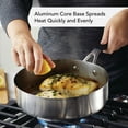 thumbnail image 4 of KitchenAid Stainless Steel Cookware Set, 10-Piece, Brushed Stainless Steel, 4 of 13
