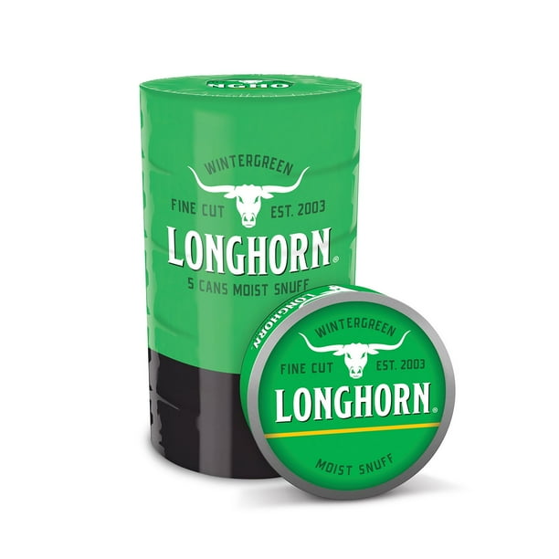 Longhorn Fine Cut Wintergreen 1.2 oz., 5 pk