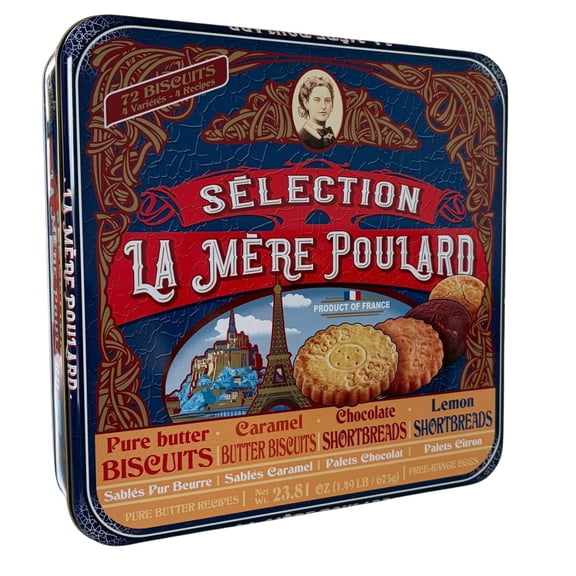 La Mère Poulard French Butter Cookies Assortment, 72 ct.