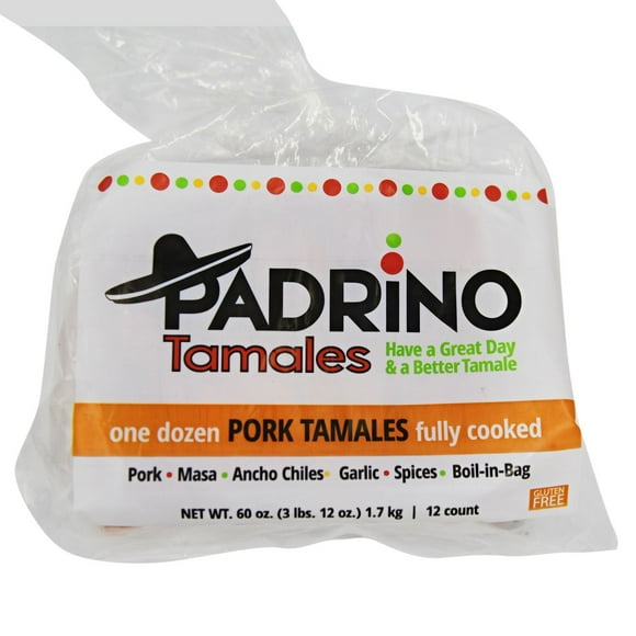 Padrino Pork Tamales, 12 ct.
