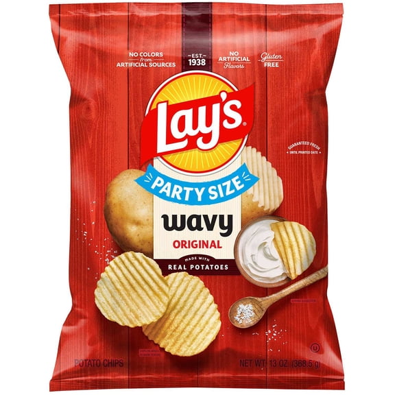 Lay's Wavy Original Potato Chips 13 oz.