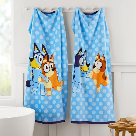 Kids' Licensed 2-Pack Cotton Bath Towels, 28" x 54"