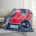 thumbnail image 2 of Logo Brands New England Patriots 60"x70" Super Plush Blanket, 2 of 6