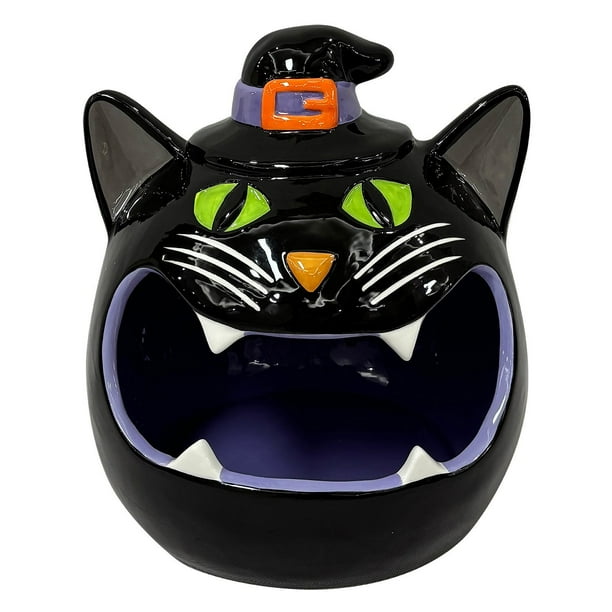 Member's Mark Pre-Lit Ceramic Cat Halloween Candy Bowl - Samsclub.com