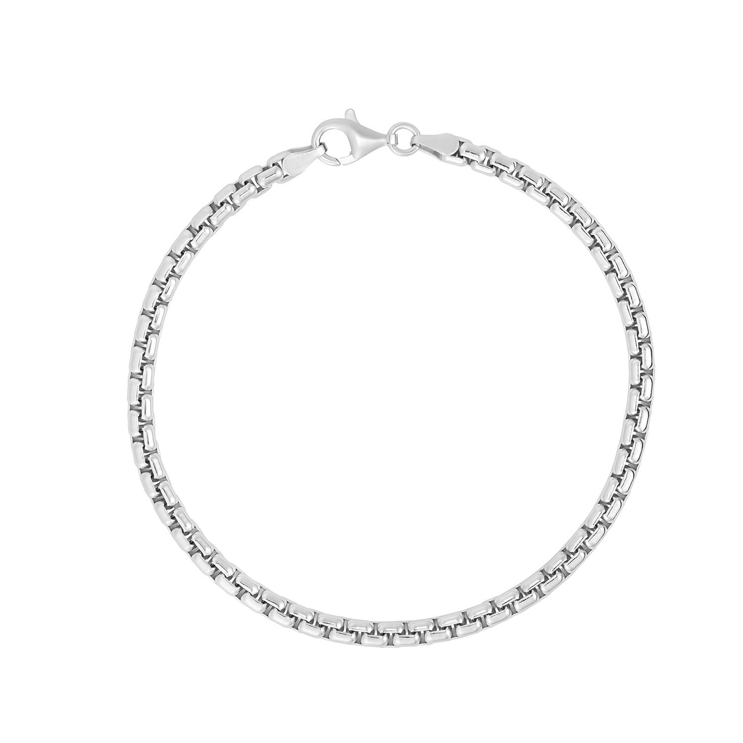 Oval Box Chain Bracelet in Sterling Silver - Samsclub.com
