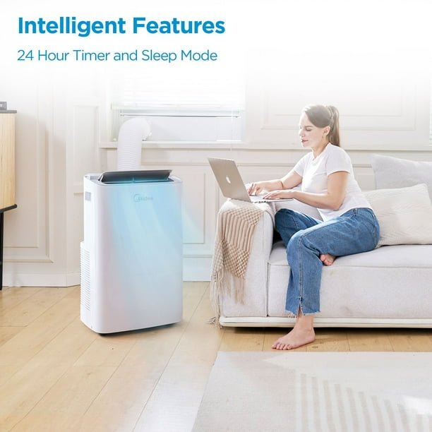 Midea 8,000 DOE, 12, 000 BTU ASHRAE SmartCool Portable Air