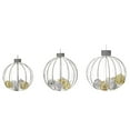 thumbnail image 3 of Member's Mark 3-Piece Pre-Lit Twinkling Ornament Decor (Silver), 3 of 6