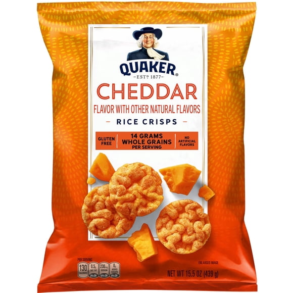 Quaker Cheddar Flavored Rice Crisps, 15.5 oz.